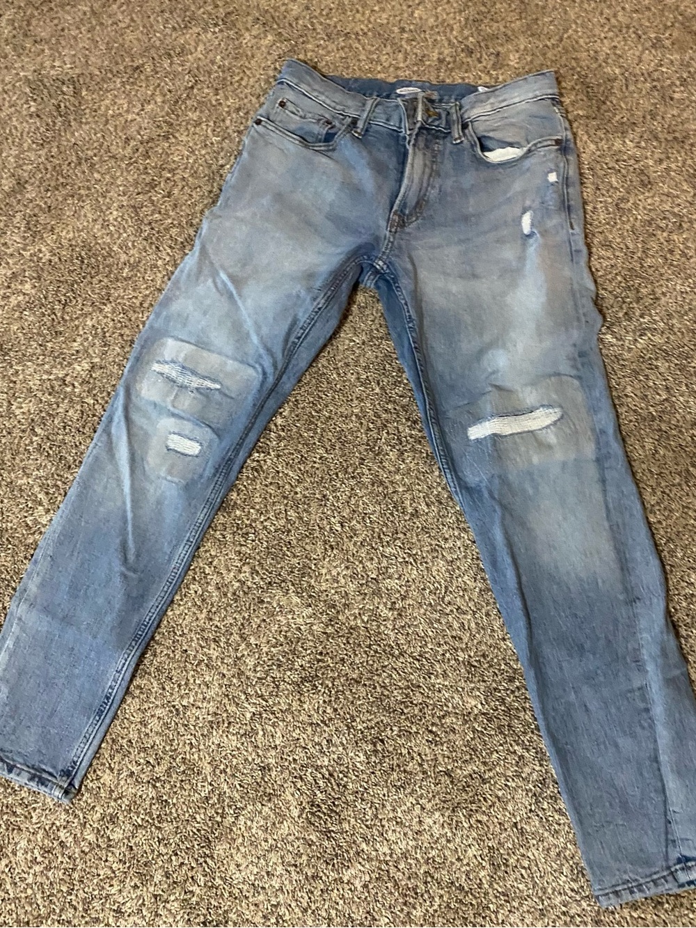 Old Navy Light Blue Distressed Men’s Jeans